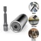 Universal Socket Wrench With Power Drill Adapter Grip Socket Set 0