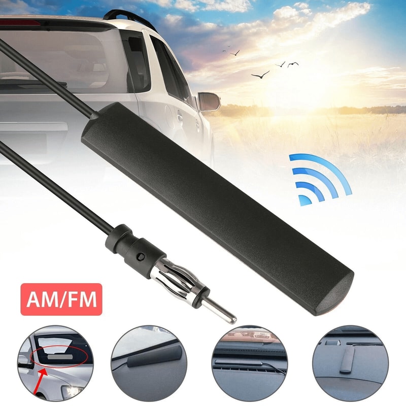 Universal Hidden Car Antenna With Amplifier Adhesive Windshield Radio Antenna 5