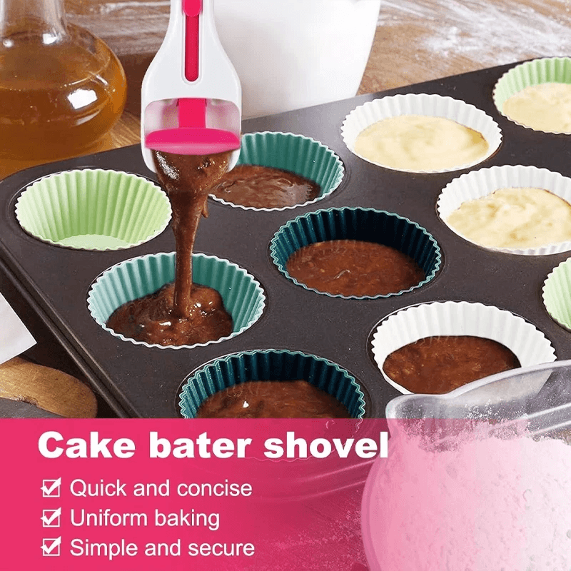 Silicone Batter Dispenser Scoop For Cupcakes Pancakes And Easy Baking 2