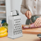 Stainless Steel 4 Sided Box Grater Cheese And Vegetable Shredder 6