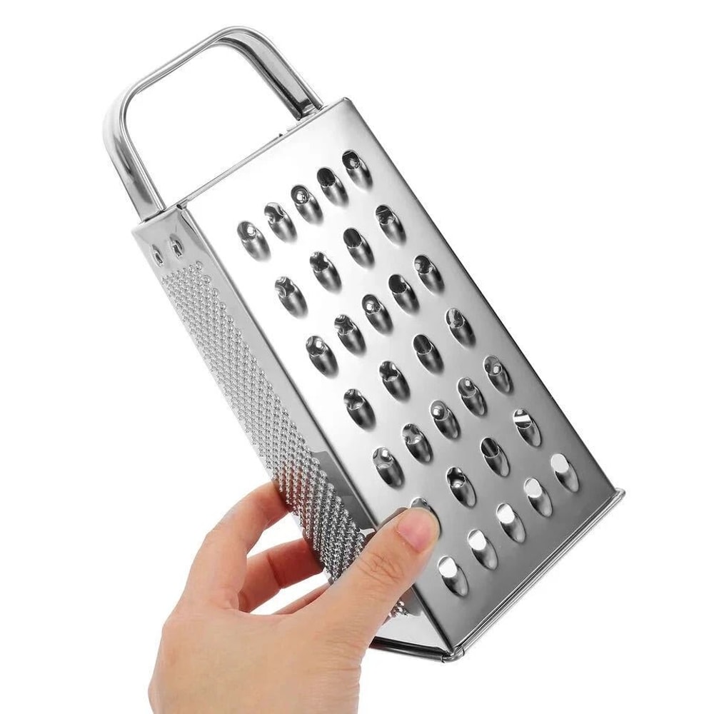 Stainless Steel 4 Sided Box Grater Cheese And Vegetable Shredder 10