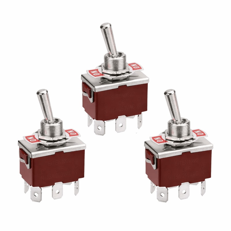 Heavy Duty DPDT Toggle Switch ON OFF Screw Terminal 0