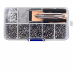 precision eyeglass repair kit with nose pads, screws & tools for glasses and sunglasses