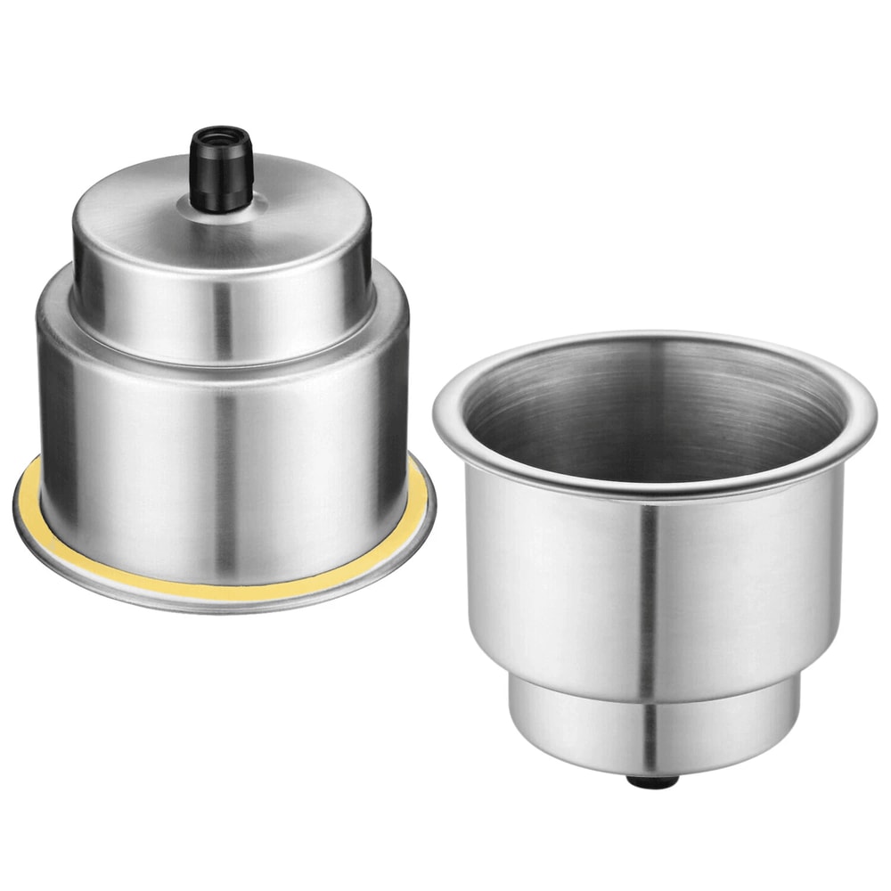 Stainless Steel Marine Cup Holders With Drain For Boat RV Camper 5