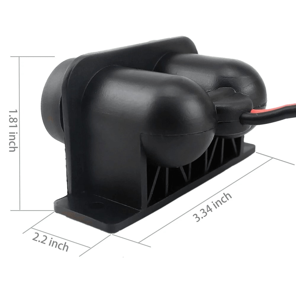 Waterproof Dual Cigarette Lighter Socket Power Outlet For Car Motorcycle Boat RV 5