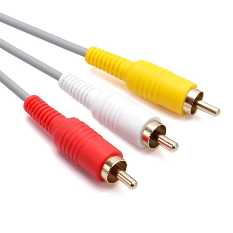 Nintendo Wii AV Cable RCA Composite Audio Video Replacement Cord 5