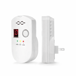 plug in natural gas leak detector alarm for propane, methane and lpg home safety