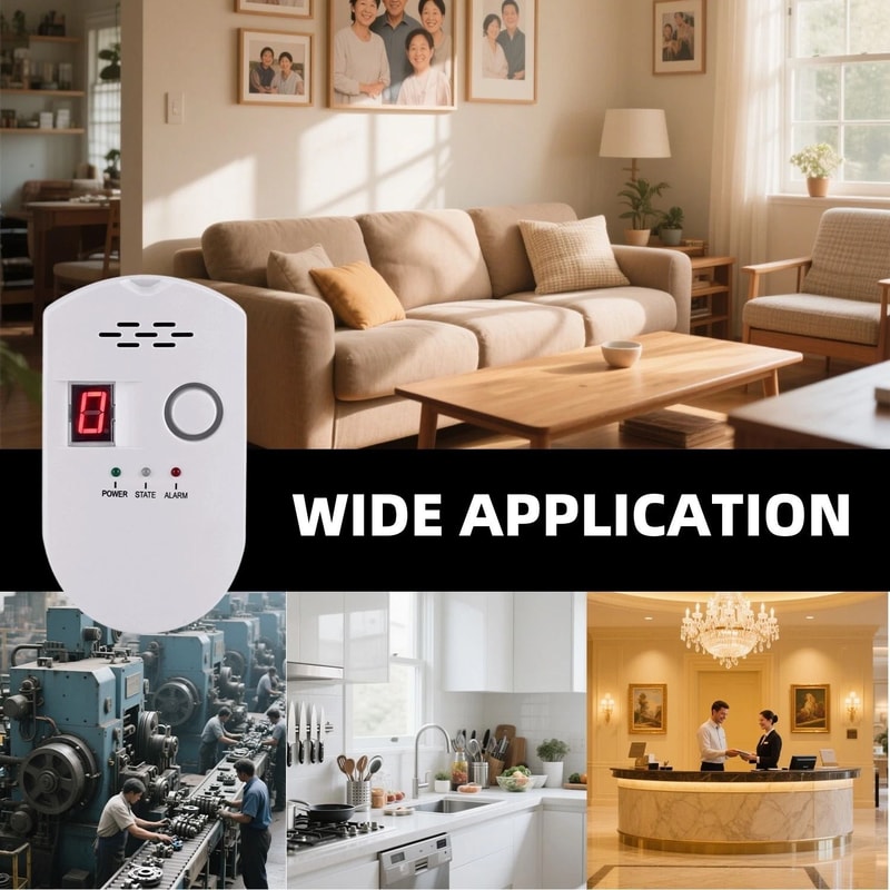 Plug In Natural Gas Leak Detector Alarm For Propane Methane And LPG Home Safety 6