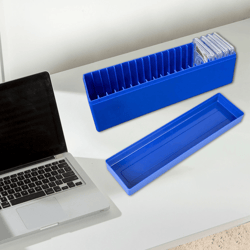 blue coin slab storage box for pcgs ngc holders durable abs case