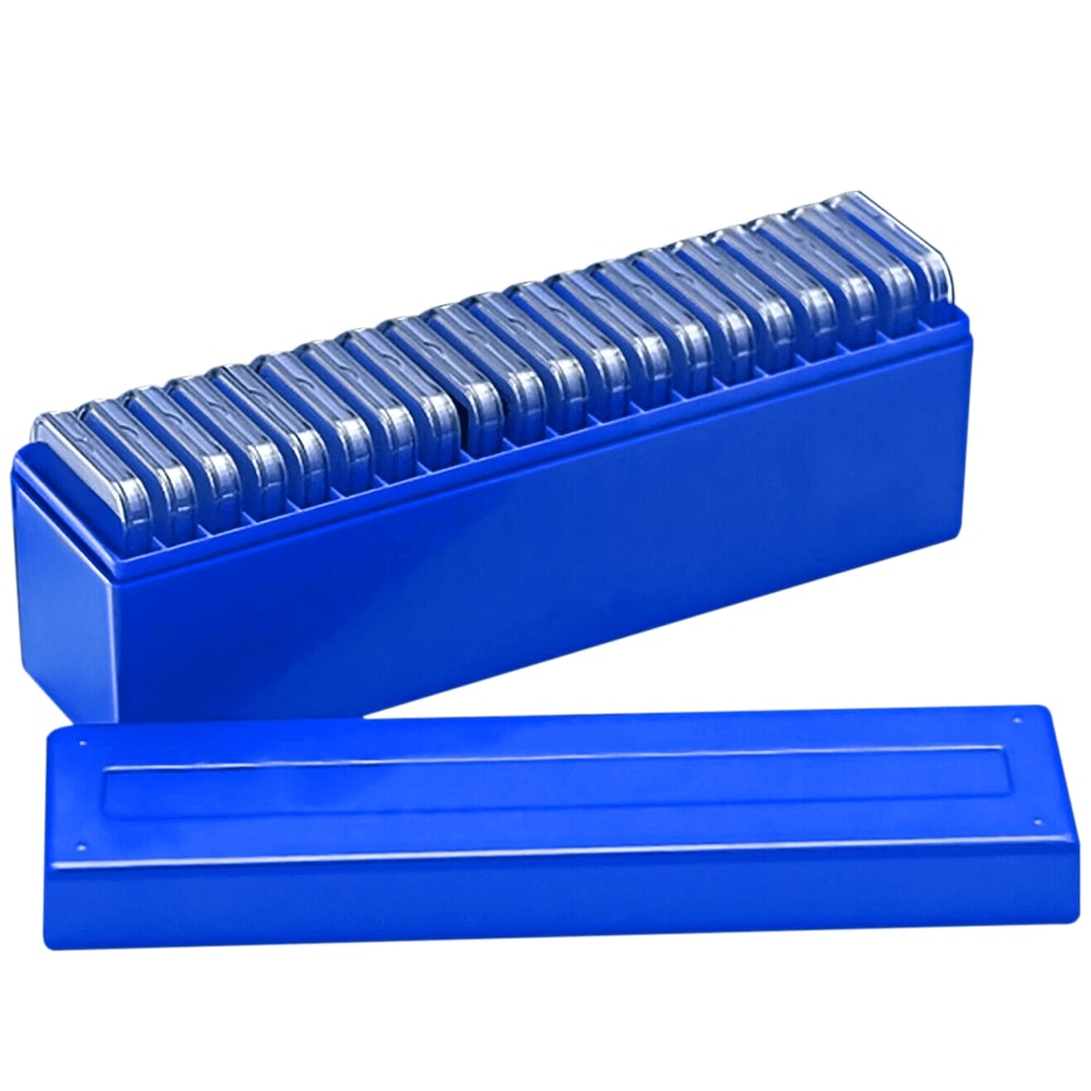 Blue Coin Slab Storage Box For PCGS NGC Holders Durable ABS Case 5
