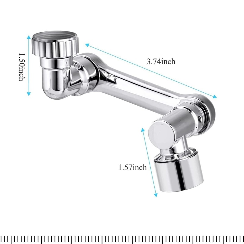 Swivel Faucet Extender Rotating Faucet Aerator Extender For Kitchen And Bathroom Sinks 1