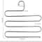 Space Saving Pants Hanger Stainless Steel Trouser Organizer 0