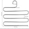 Space Saving Pants Hanger Stainless Steel Trouser Organizer 0