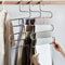 Space Saving Pants Hanger Stainless Steel Trouser Organizer 1