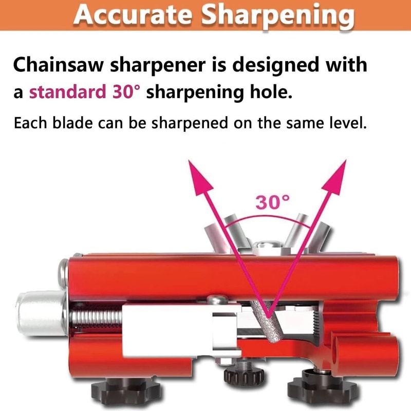 Portable Chainsaw Sharpener Jig Kit For Chainsaws Hand Crank Chain Sharpener 5