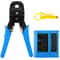 Crimp Tool Kit With Network Cable Tester And Cable Stripper 0