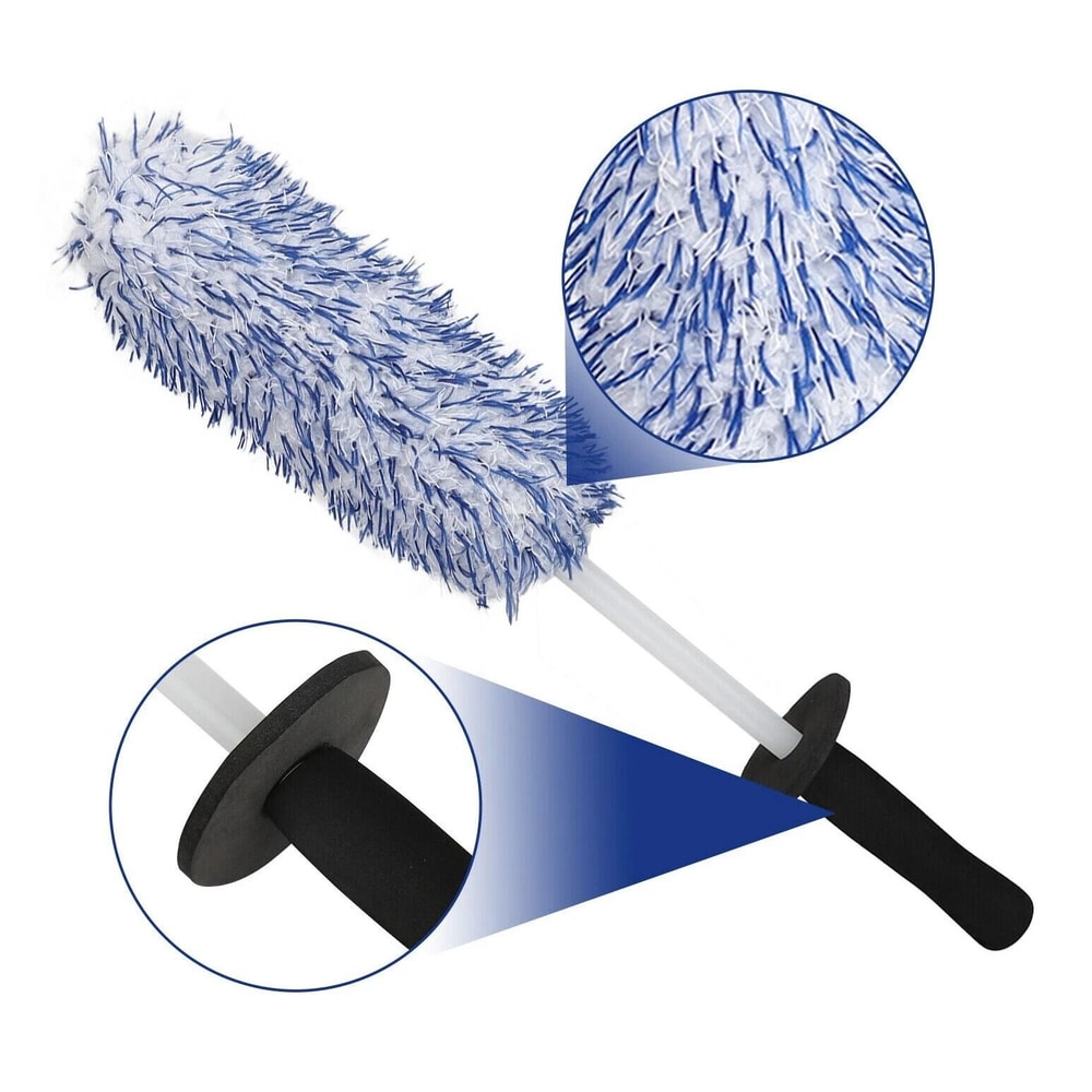 Microfiber Wheel Cleaning Brush For Rims Tires And Car Detailing 2