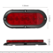 Oval LED Trailer Tail Lights Waterproof Red Stop Turn Brake Lights 7