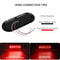 Oval LED Trailer Tail Lights Waterproof Red Stop Turn Brake Lights 5