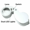 40X LED Jewelers Loupe Magnifier For Jewelry Coins And Fine Detail Inspection 2