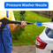 Dual Turbo Pressure Washer Nozzle Quick Connect Rotating Spray Tip 1