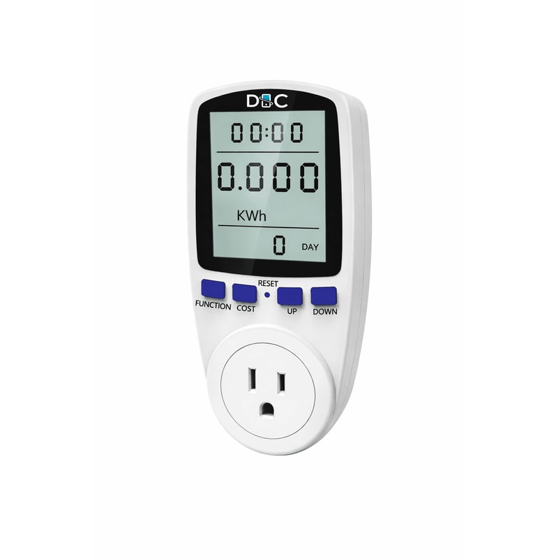 Plug In Watt Meter Plug In Electricity Usage Monitor With Volt Amp KWh Tracking 0