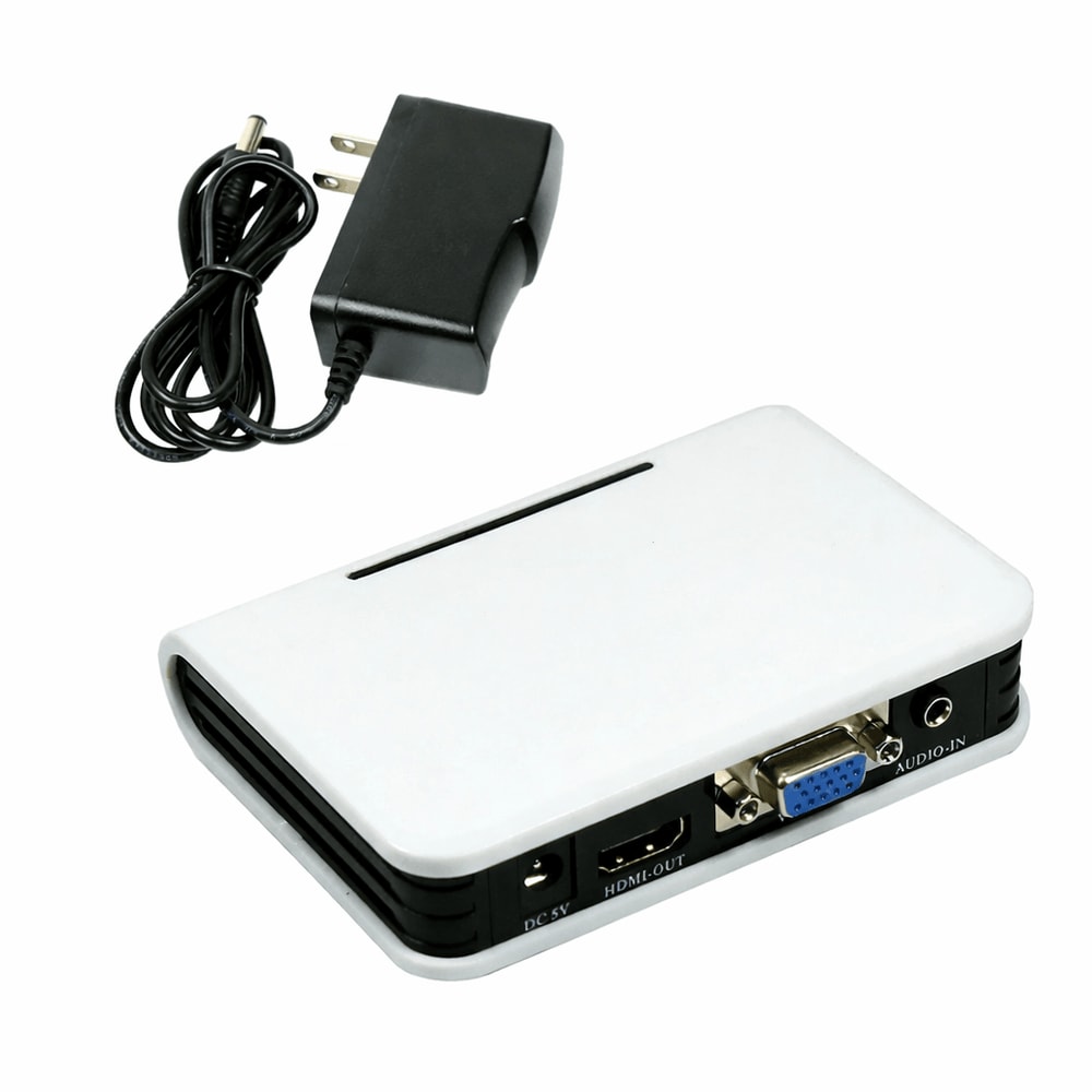 VGA To HDMI Adapter With Audio And USB Power For Laptop To TV Monitor Projector 0