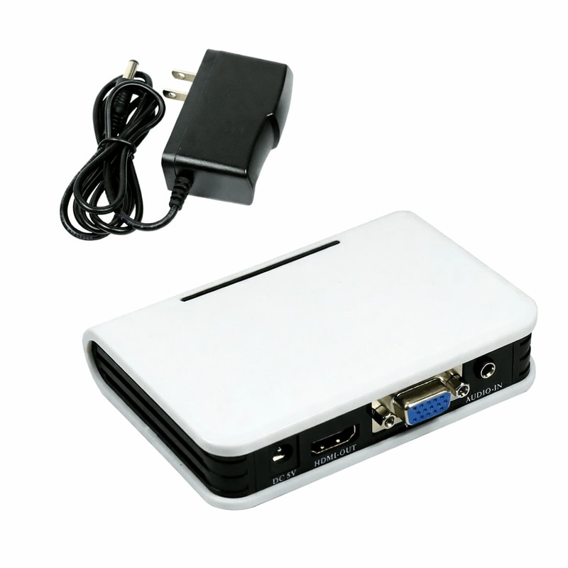 VGA To HDMI Adapter With Audio And USB Power For Laptop To TV Monitor Projector 0