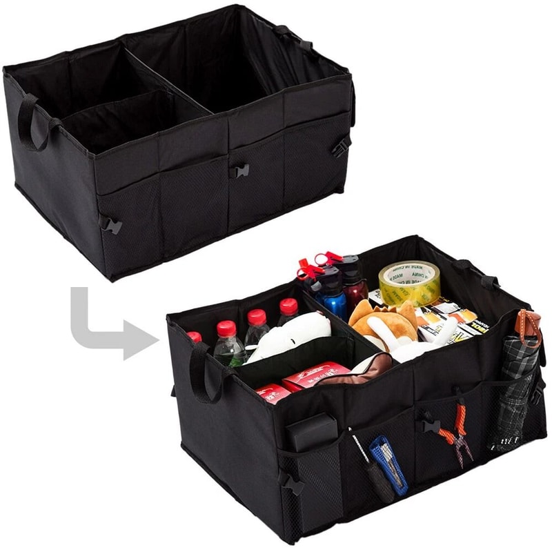 Collapsible Car Trunk Organizer For SUV Truck And Car Waterproof Cargo Storage Caddy 1