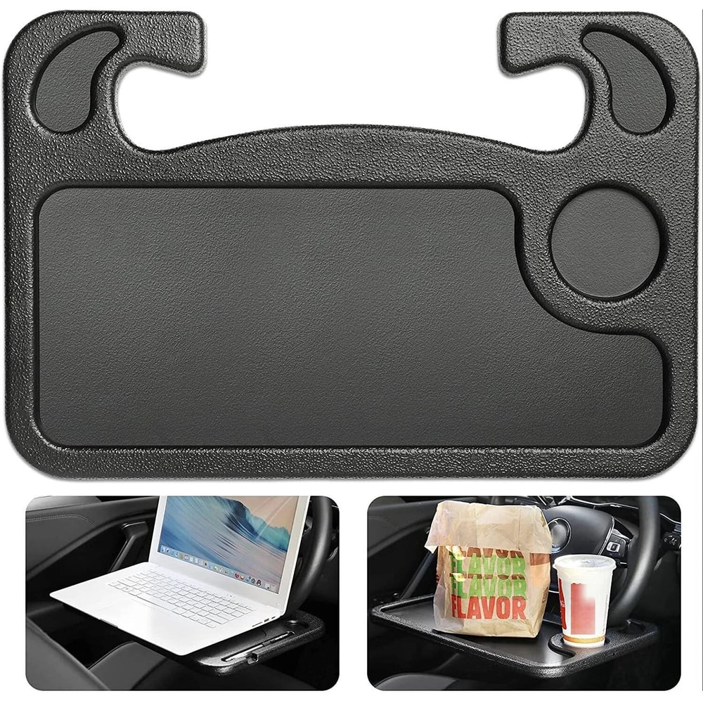 Car Steering Wheel Tray And Car Laptop Desk For Eating Work And Travel 5