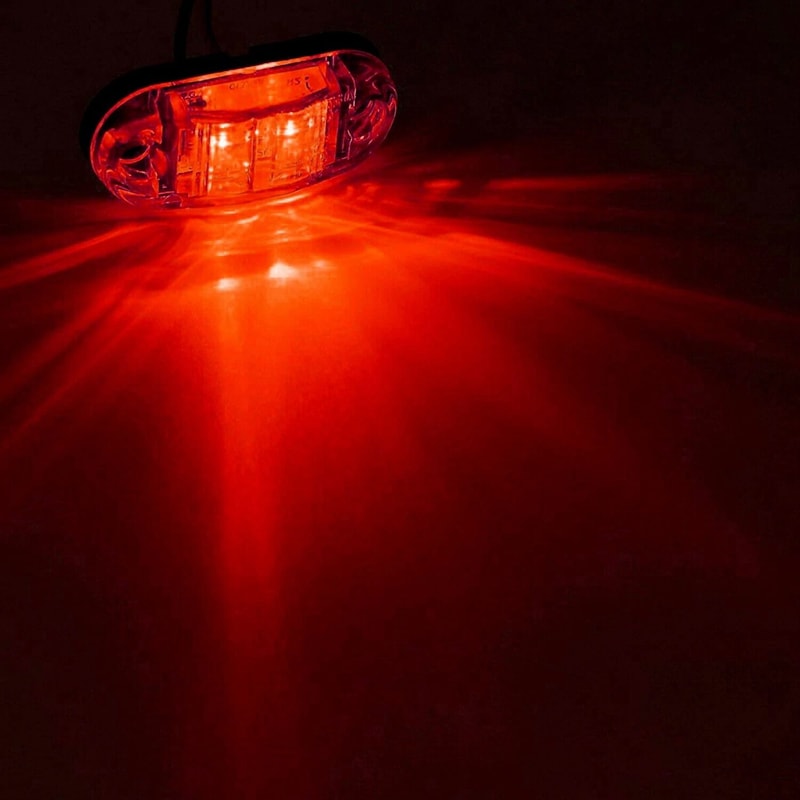 LED Marker Lights Set For Trailer RV Truck Oval Clearance Lights 2