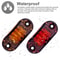 LED Marker Lights Set For Trailer RV Truck Oval Clearance Lights 6