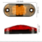 LED Marker Lights Set For Trailer RV Truck Oval Clearance Lights 8