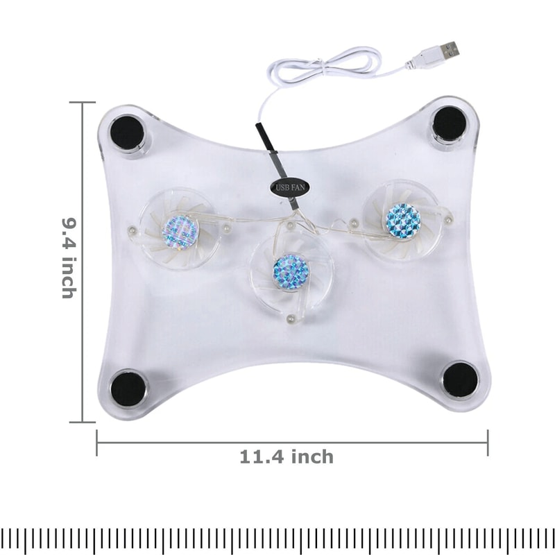 USB Powered Laptop Cooling Pad Stand With LED Light For Notebook 2