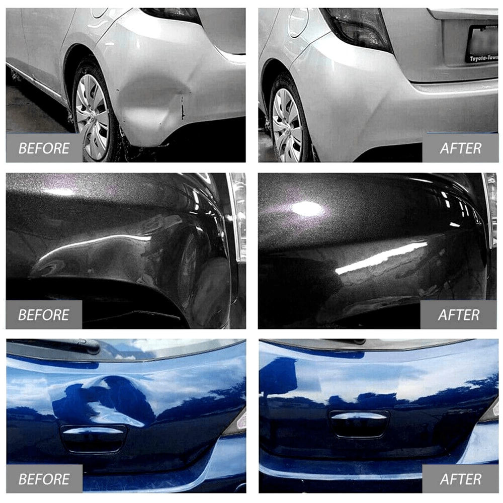Paintless Dent Repair Kit With Bridge Puller And Tabs For Car Hail And Door Ding Removal 2