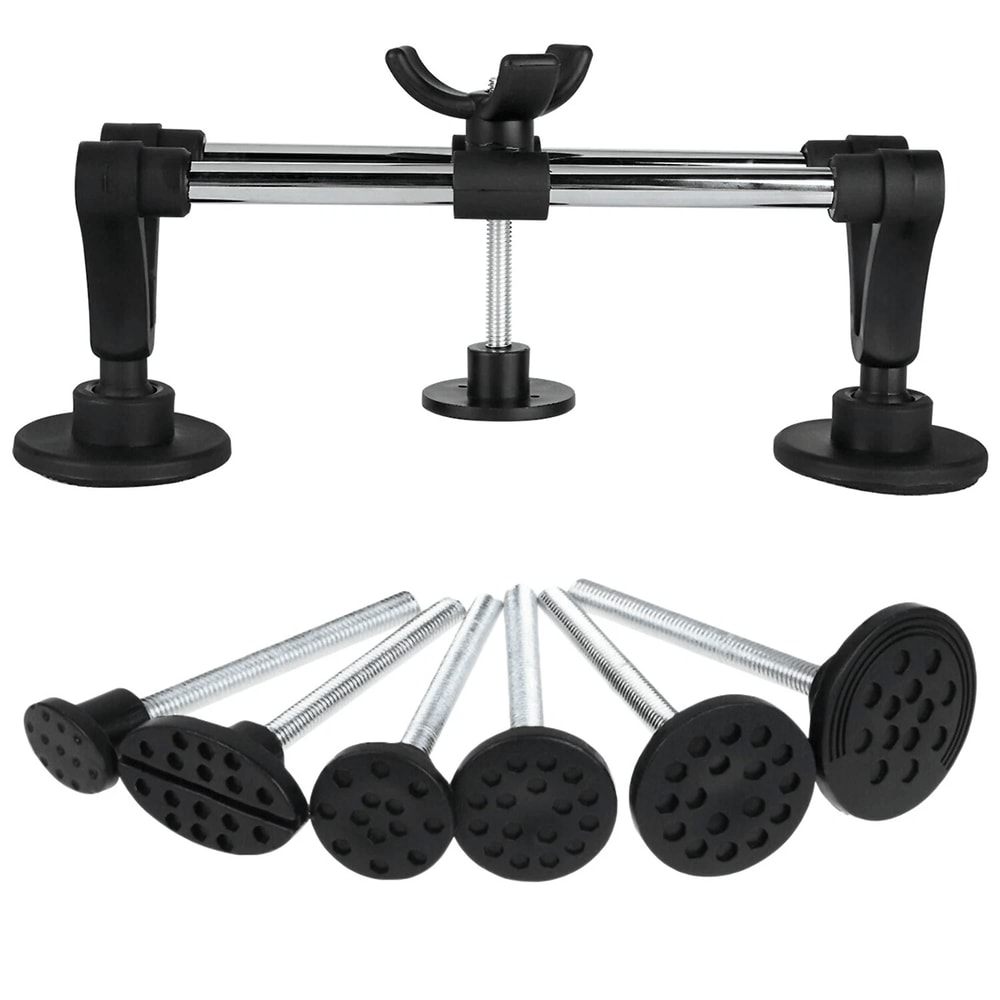 Paintless Dent Repair Kit With Bridge Puller And Tabs For Car Hail And Door Ding Removal 1