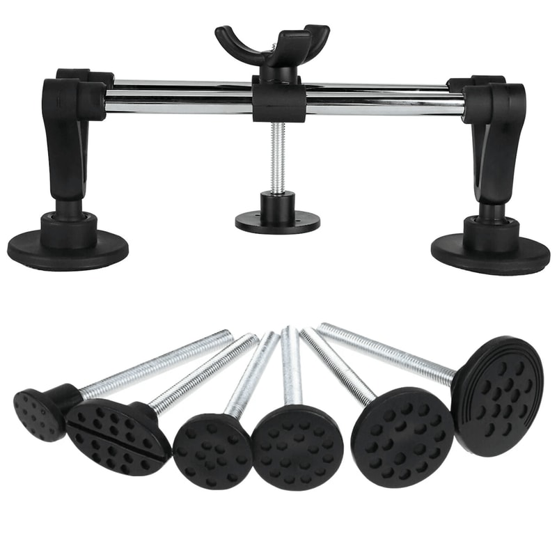 Paintless Dent Repair Kit With Bridge Puller And Tabs For Car Hail And Door Ding Removal 1