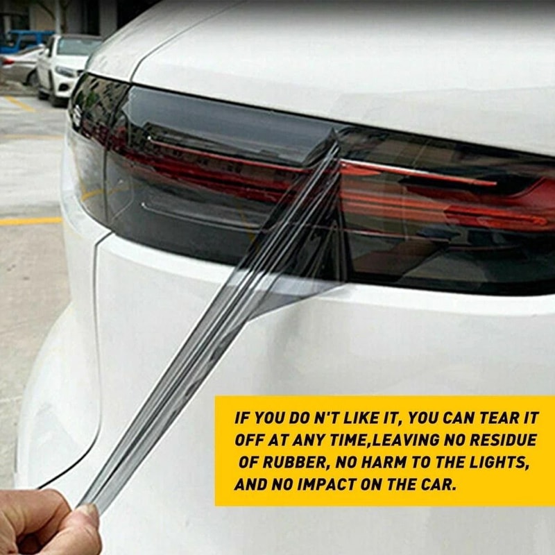 Smoke Vinyl Wrap For Headlights Taillights And Fog Lights Universal Tint Film 3