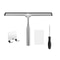 Stainless Steel Shower Squeegee With Hooks For Glass Doors Windows And Bathroom Cleaning 0