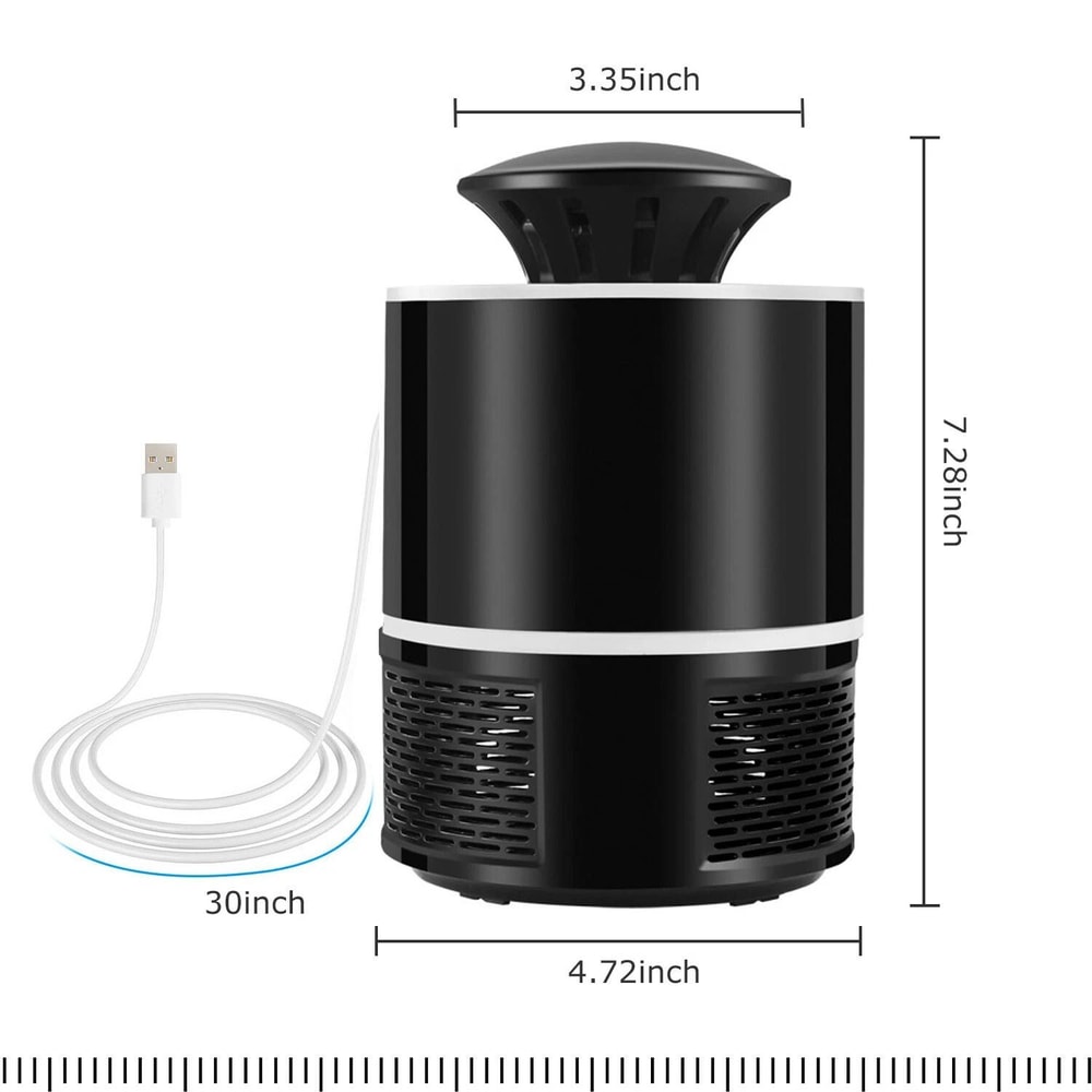 USB Mosquito Killer Lamp Indoor Outdoor UV Bug Zapper Silent Fly Trap Light 2