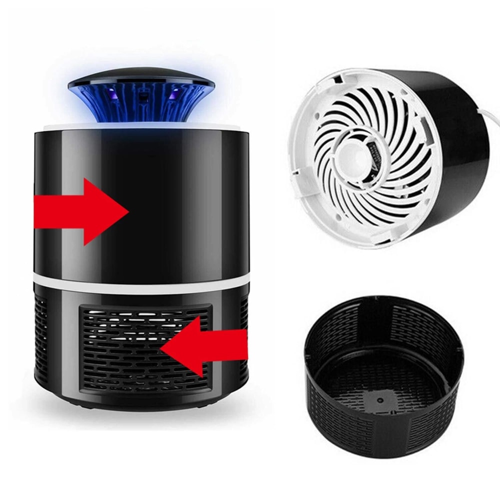 USB Mosquito Killer Lamp Indoor Outdoor UV Bug Zapper Silent Fly Trap Light 5