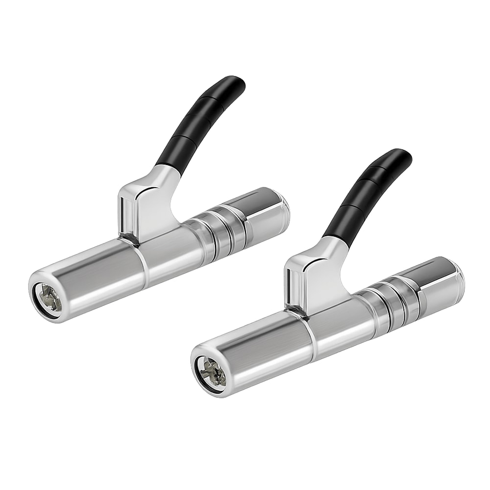 Grease Gun Coupler Quick Release Locking Nozzles For Clean HighPressure Greasing 0