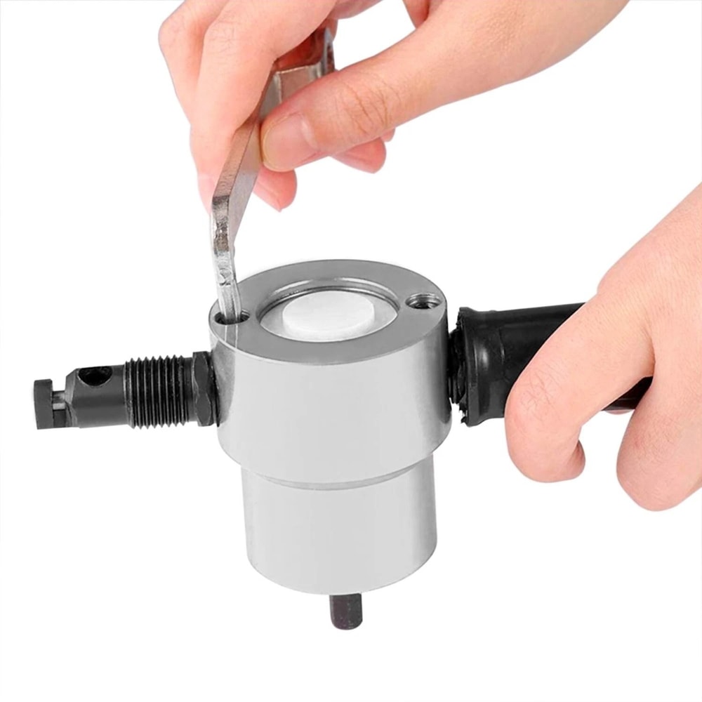 Double Head Sheet Metal Nibbler Drill Attachment Metal Cutter 4