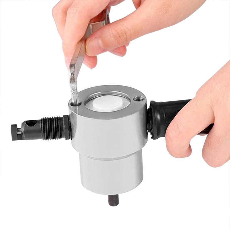Double Head Sheet Metal Nibbler Drill Attachment Metal Cutter 4