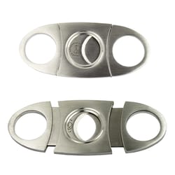 pocket cigar cutter set, stainless steel double blade cigar scissors