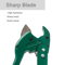 Heavy Duty PVC Pipe Cutter Ratcheting Pipe Cutting Tool With Metal Handle 4