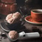 Stainless Steel Ice Cream Scoop With Trigger Easy Release Cookie Dough And Melon Scoop 0