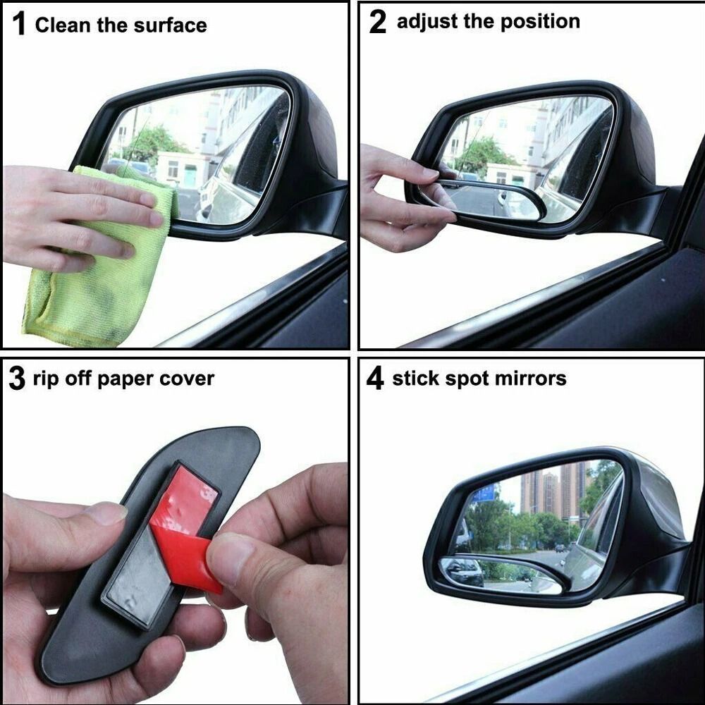 Blind Spot Mirrors Wide Angle Convex Rear View For Car Truck SUV 1
