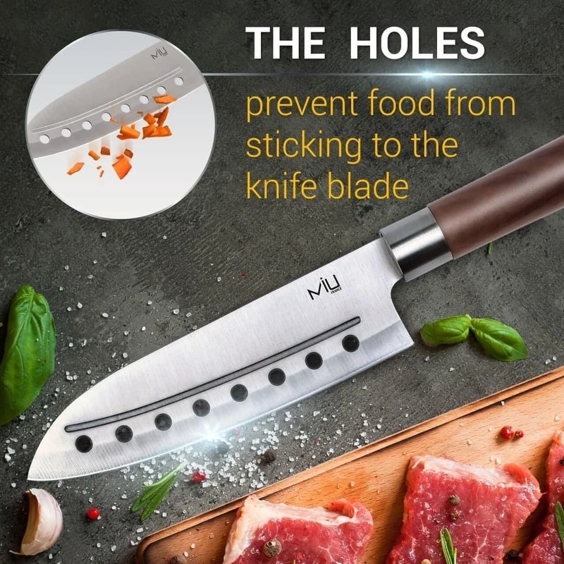 Santoku Chef Knife Professional Grade Kitchen Cutlery For Effortless Precision 3