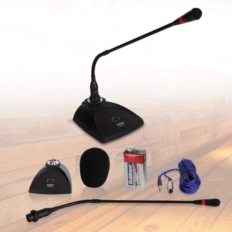 Pyle Condenser Microphone With Adjustable Gooseneck Desk Stand Wired For Home Recording 5
